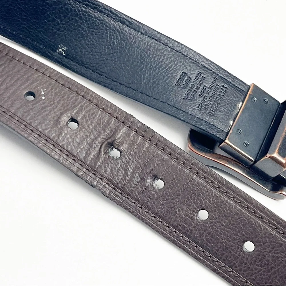 LEVI’S STRAUSS Dark Brown Leather Belt, Size 42